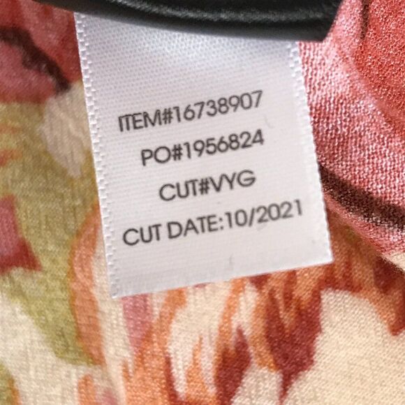 Torrid Floral Rayon Crepe Tie Flutter Sleeve Peasant Top Women's Plus Size 1/1X - Picture 11 of 11